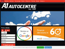 Tablet Screenshot of a1-autocentre.co.uk